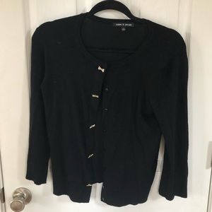 Black sweater with buttons in front